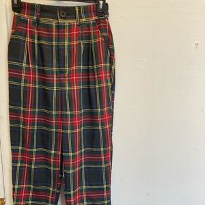 Never worn plaid pants.